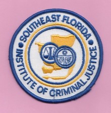 A21 SOUTHEAST FL INSTITUTE JUSTICIA PENAL POLICÍA PATRULLA SHERIFF PARCHE FBI