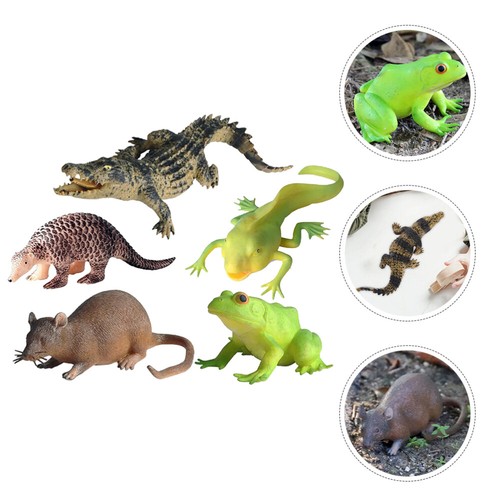 5pcs Animal Figures Lovely Animal Squeeze Toys Birthday Gifts Toy - 第 12/12 張圖片