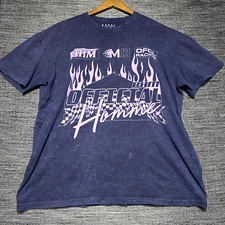 Boohoo Man T Shirt Men's L Blue Short Sleeve Official Racing Homme