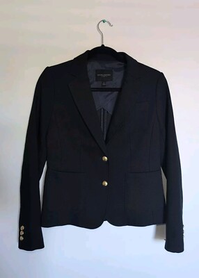 BANANA REPUBLIC Classic Fit Hacking Jacket in Navy Blue Size 2