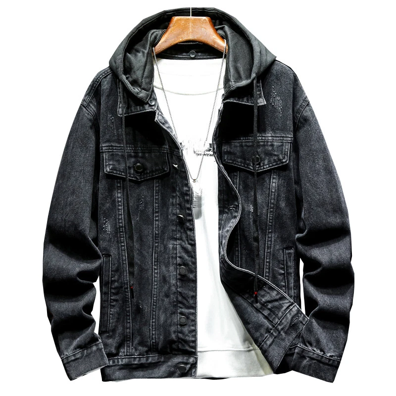 Cap denim best sale jacket