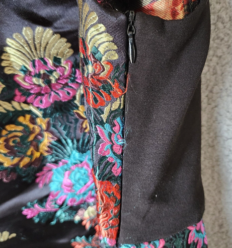 Zara Trafaluc Women's Sleeveless Mini Dress Satin Floral Jacquard Black Size M - Picture 7 of 15