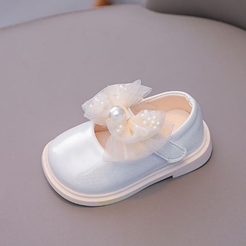 Girls Baby Nowborn Kids Dress Bow Princess Shoes Wedding School Party Shoes UK - Picture 12 of 13