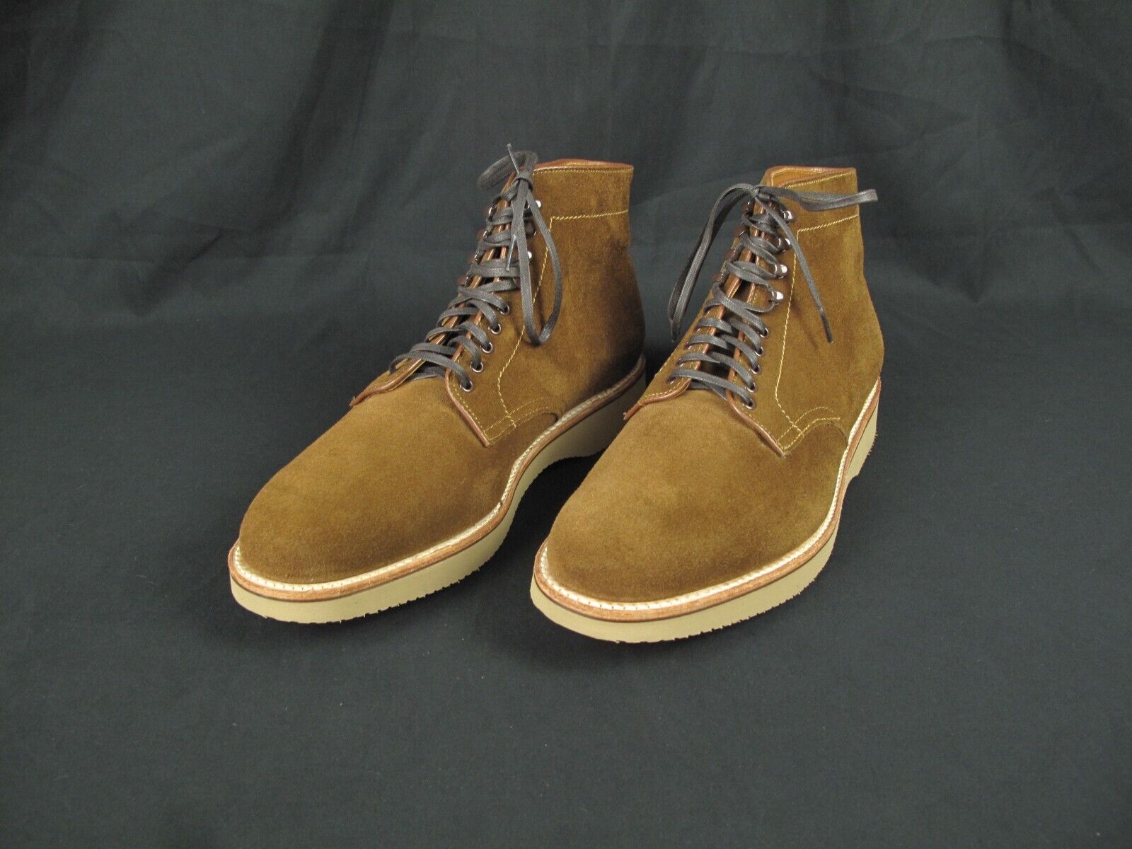 Alden D9837H Snuff Suede Plain Toe Boot