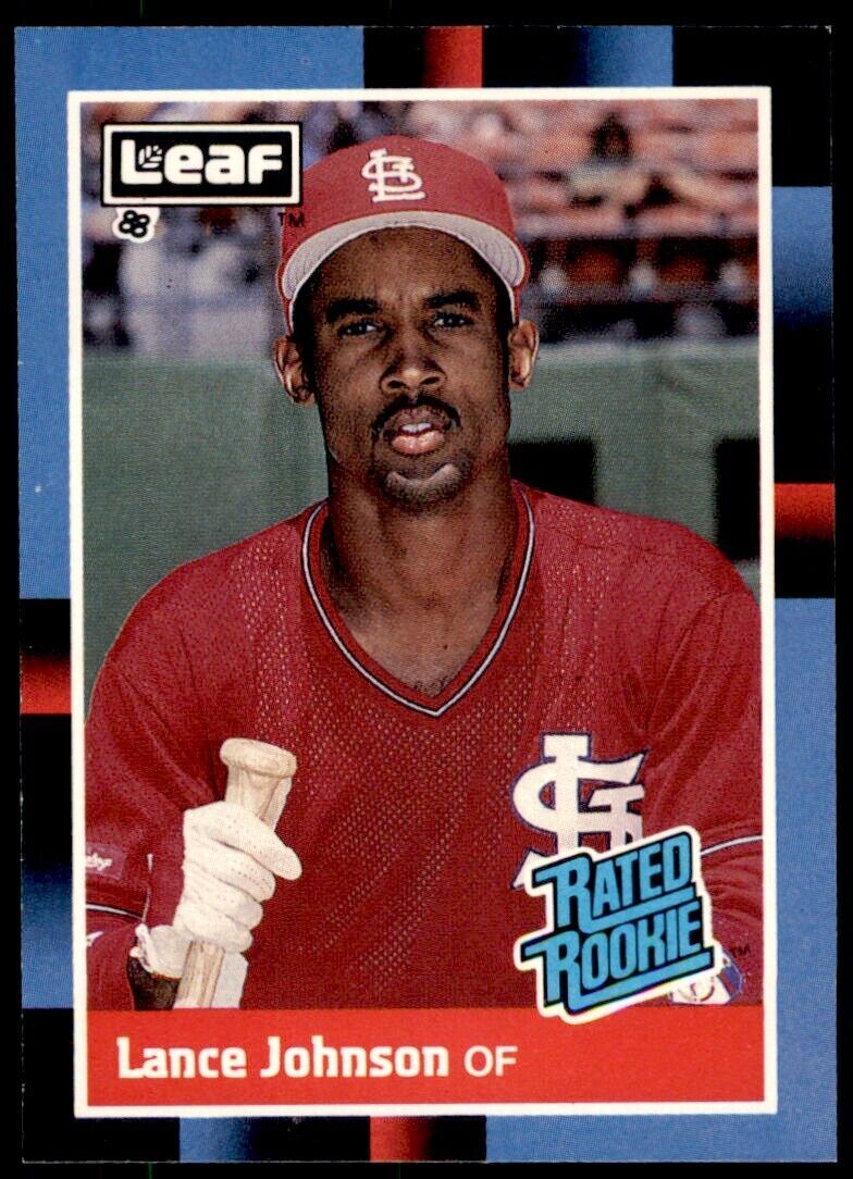 1988 LEAF LANCE JOHNSON ROOKIE . ST. LOUIS CARDINALS #31