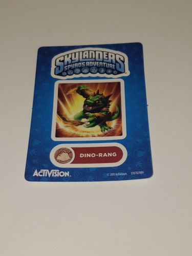 Skylanders Spyro's Adventures Videospiel Figur Aufkleber Karte 2011 Dino-Rang - Bild 2 von 7