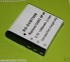 Batteria ricambio Casio NP40 NP-40 Exilim EX-Z30 Z40 Z50 Z850 EX-Z1200 EX-P600