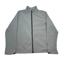 32 Degrees Heat Jacket Mens Medium Gray Activewear Lightweight Full Zip 5535