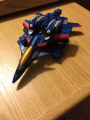 TRANSFORMERS ARMADA MAX CON 2001 FIGURE BLUE JET THUNDERCRACKER