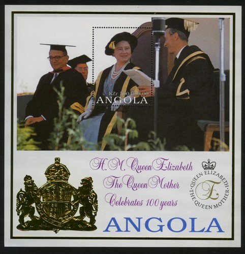 Reina Madre de Angola 1999 - Juego completo + S/S montado sin montar o nunca montado Sc#1086-108 - Imagen 3 de 3