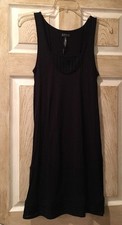 New Buffalo By David Bitton Dress, SIZE S, Women's, Black, Short, Shirt, Summer