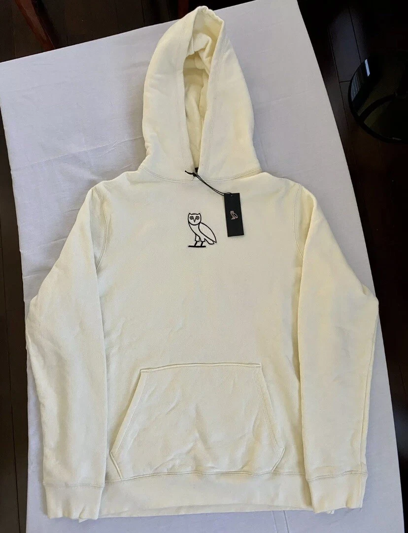 OVO Cream Classic Owl Hoodie Embroidered 2020 October's Very Own Drake M & L