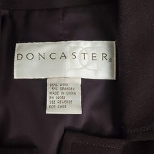 Doncaster Blazer Women Sport Size 10P Coat Wool Spandex Blend Brown Work Career