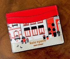 NWT Kate Spade Ltd. Ed. Pizzeria Pizza SLICE Embossed Leather Cardholder Wallet
