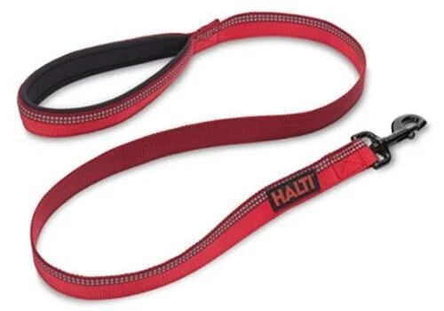 Large Red Halti Dog Walking Lead Leash Durable Reflective Neoprene