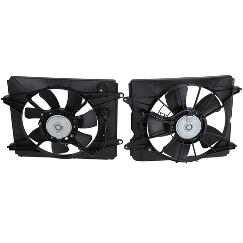 Left+Right AC Radiator Condenser Cooling Fan For 2010-2016 Honda CR-V CRV 2.4L - Picture 2 of 11