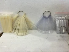 Lot 50 150 Gel Nail Polish Display Nail Art Palette Color Chart w/ Ring handle