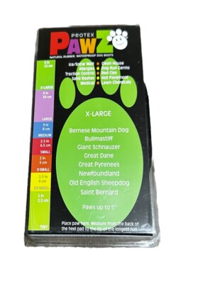 New Pawz Dog Shoe XL 13cm Black 12 Pcs