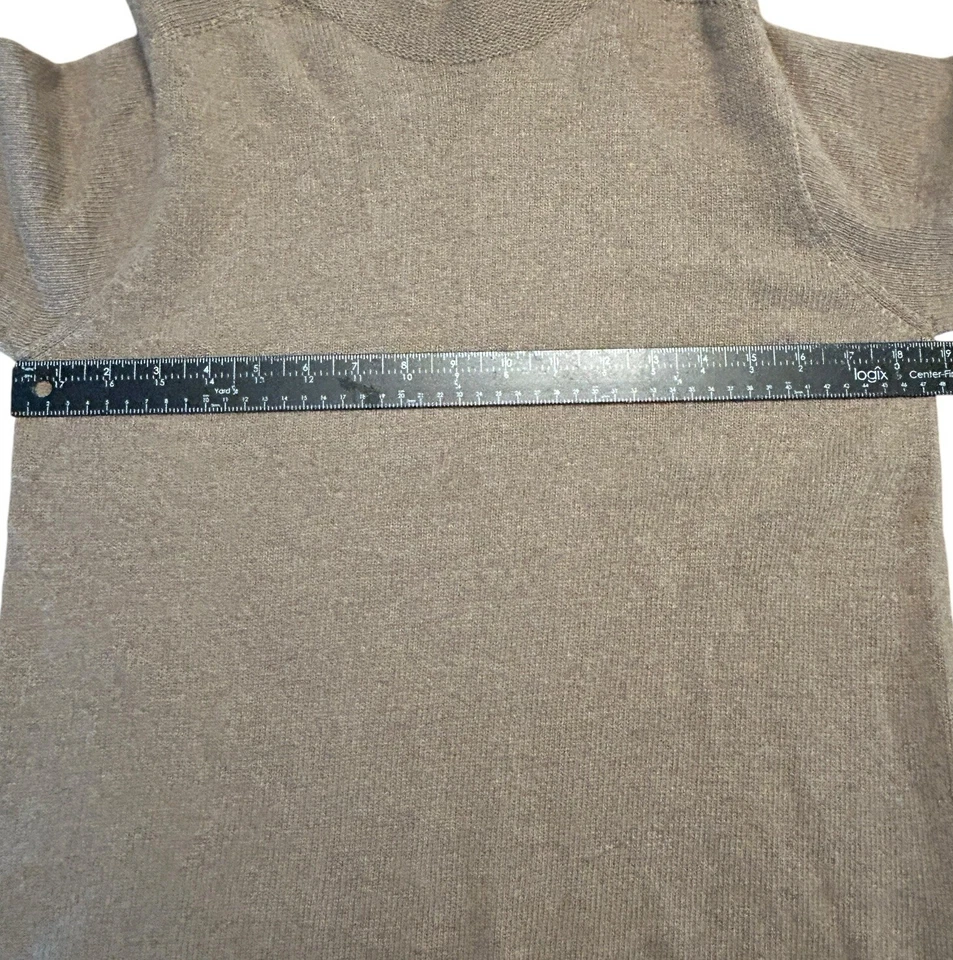 Suéter de mezcla de lana y cachemir para mujer talla M tostado So, lana preppy dinero antiguo clásico Foto 4 de 4