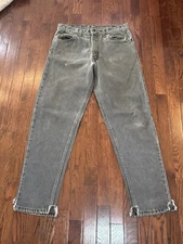 Vtg Levis 550 Mens Jeans 33x30* Relaxed Black Made In USA 90s Orange Tab