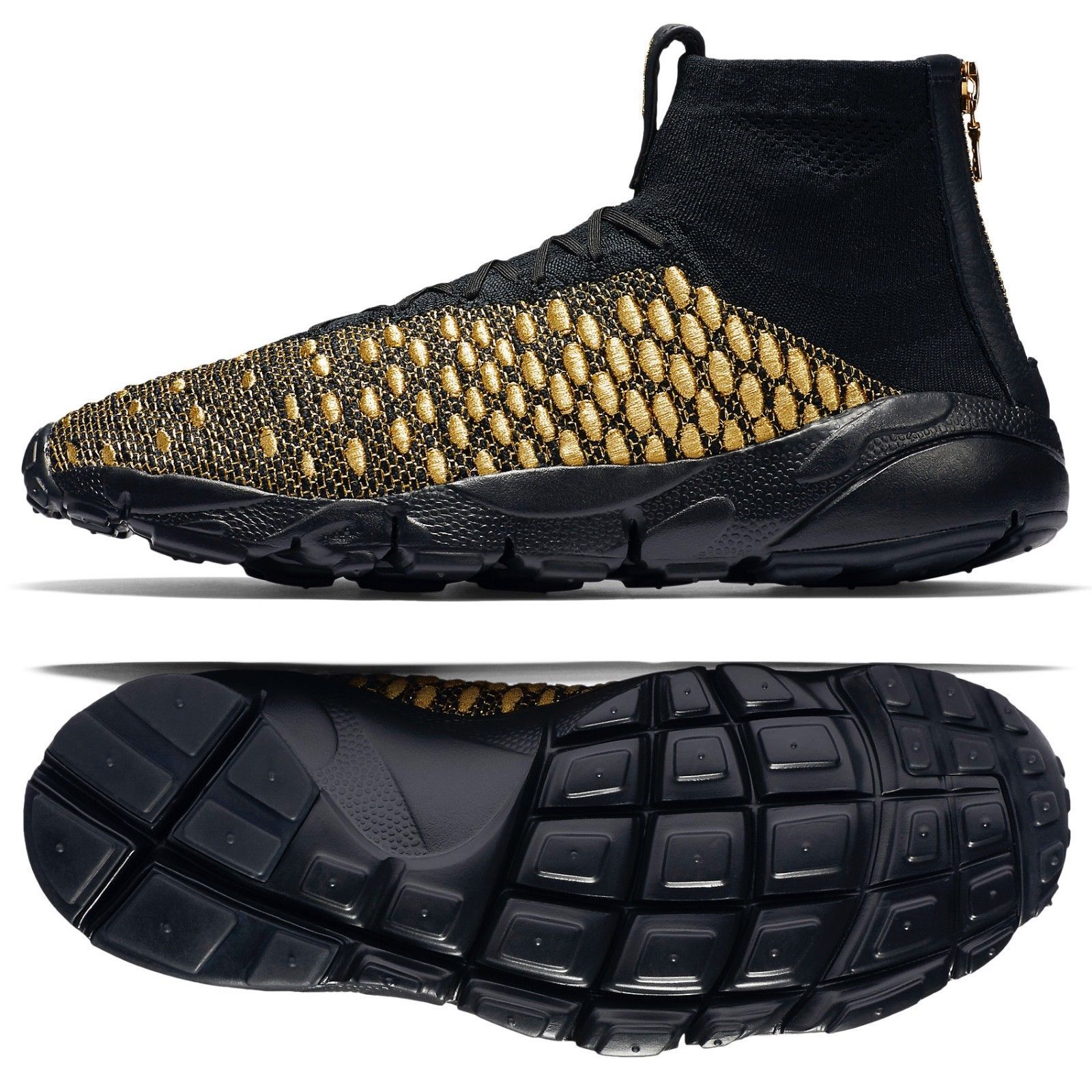 Nike air footscape magista qs leone nero / oro metallico 834905 007 uomini scarpe sz - 9 Nike air footscape magista qs leone nero / oro metallico 834905 007 uomini scarpe sz - 9