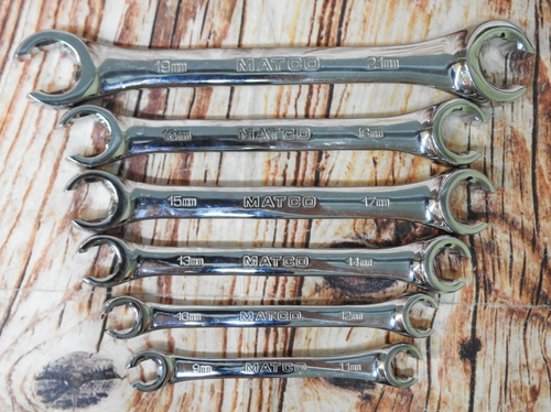 MATCO SRFM 66TC 6pc Metric 9-21mm Flare Nut Wrench Set NEAR MINT!!!!