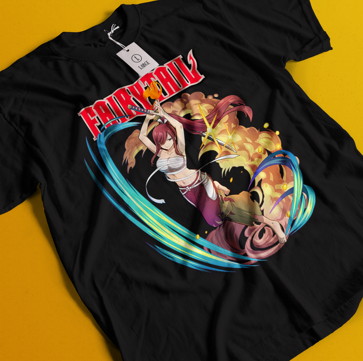 Fairy Tail Shirt Natsu Dragneel Tshirt Erza Scarlet T-Shirt Lucy
