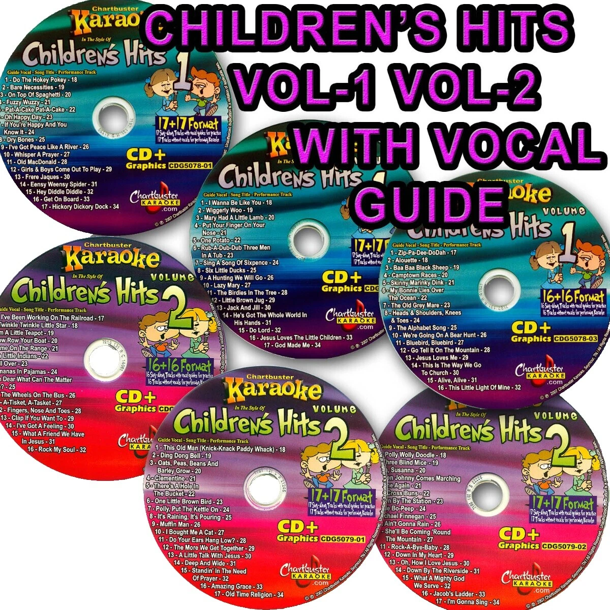 Children's Karaoke CDGs, DVDs & Media in English