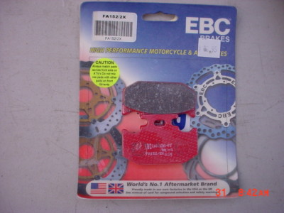 NEW NOS EBC BRAKE PADS FA152/2X 152X 152 2X