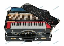 Exclusive Concert Quality Portable 9 Scale Changer Indian Teak Harmonium With Ba