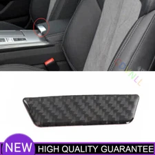 For Audi A6 A7 19-2022 Real Carbon Fiber Central Control Storage Box Cover Trim
