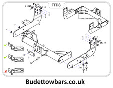 Ford Transit Towbar MK 8 Oct 2014 to 2024 - Tow Trust Fixed Flange Tow Bars
