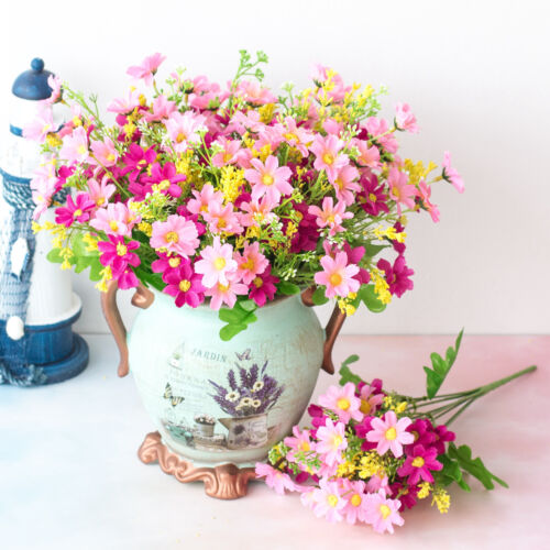 Marguerite de jardin artificielle américaine fleur d'extérieur fausses plantes herbe décoration d'intérieur - Photo 1 sur 19