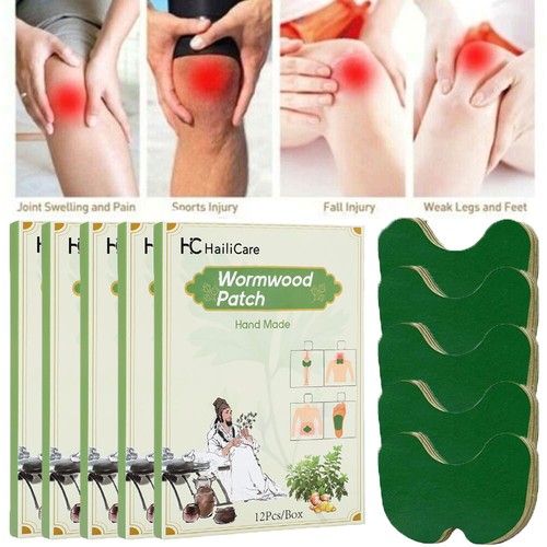 120Pack Kniegelenk Schmerzlinderung Patch Extrakt Pflaster Arthritis Wermut Pads - Bild 12 von 18