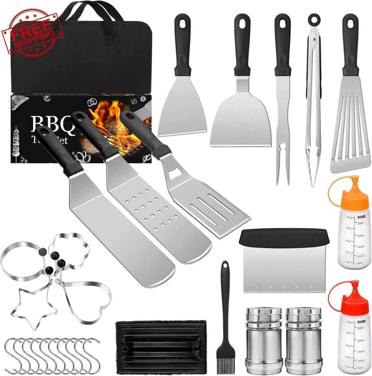 Blackstone Grill Accessories Kit 30PCS BBQ Griddle Tools Set For