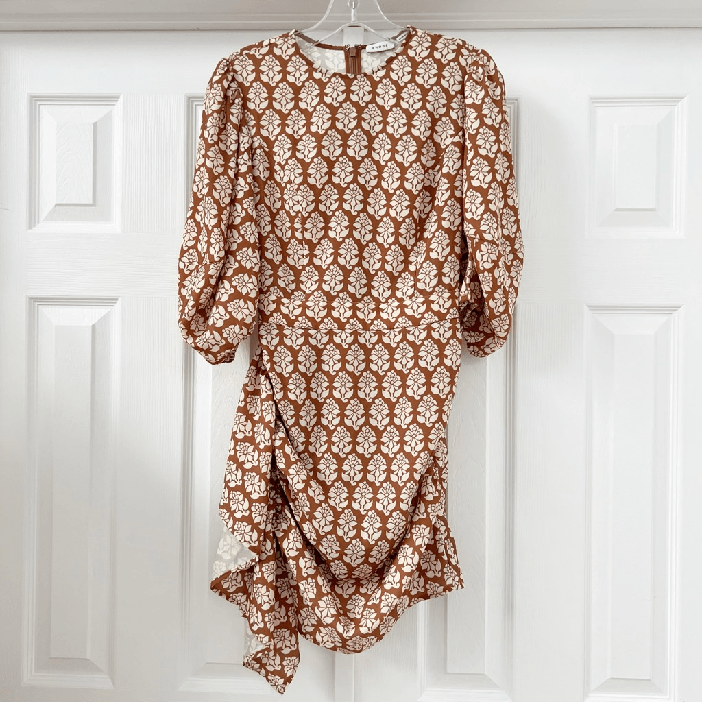 pia ruched mini dress RHODE Pia Dress | Blue | Size M