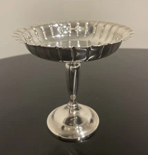 Sterling Silver Compote Tazza M. Fred Hirsch Co. c1930s-50s Excellent