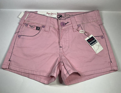 Pepe Jeans Chica Women's Sz 24 Pink Denim Shorts $42 NWT