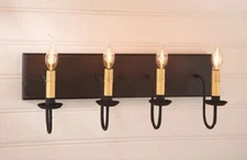 Four-Arm Americana Vanity Light, Irvin's Tinware