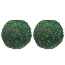 2 Pcs Moss Balls 5.9 Inch Green Decorative Moss Balls for Centerpiece Bowls V...