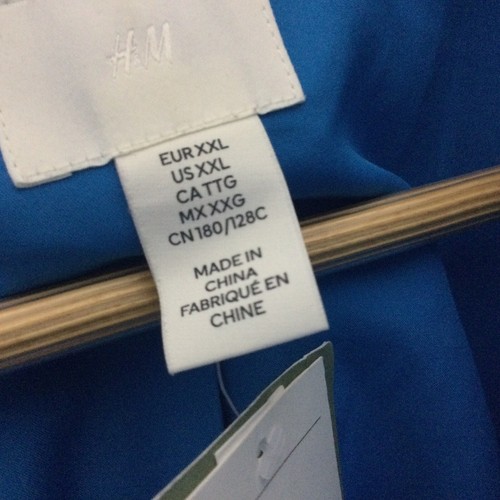 H & M H&M XXL Blue Oversized Plus Size Blazer Office Lined Fast US Ship - Picture 5 of 13