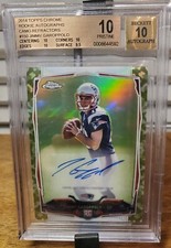 JIMMY GAROPPOLO 2014 Topps Chrome RC CAMO Refractor/99 BGS 10 Pristine w 10 Auto