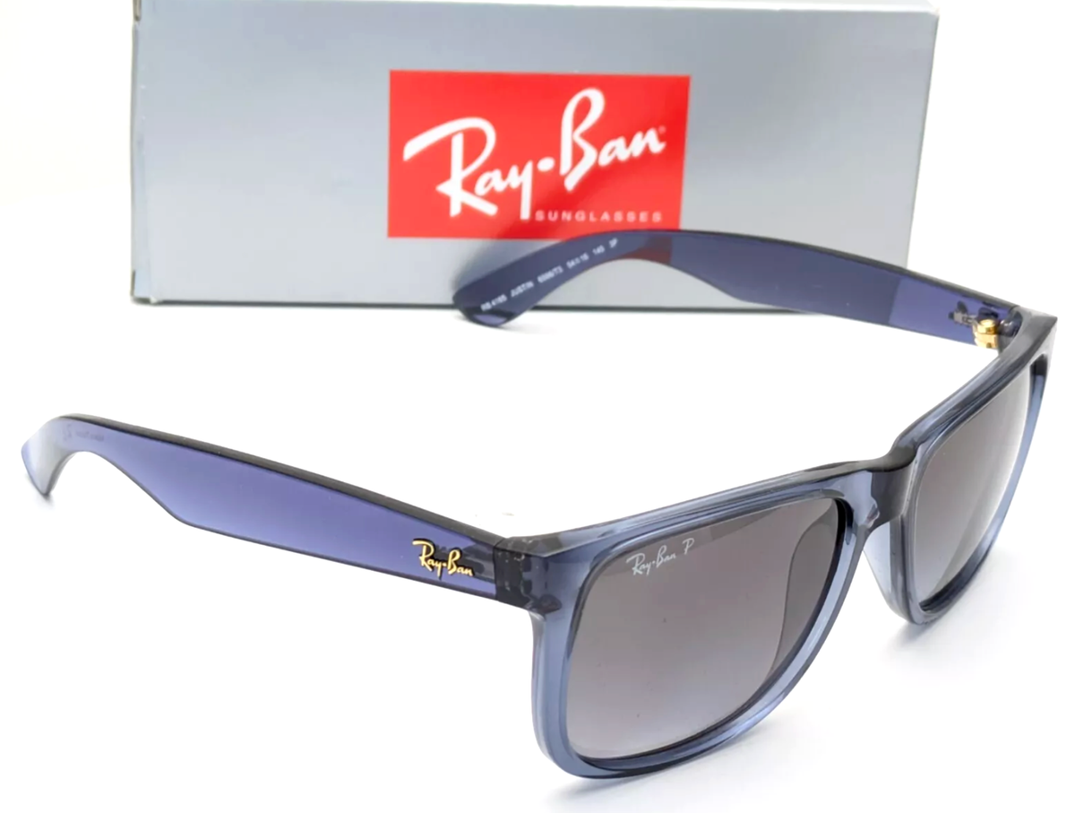 New Polarized RAY-BAN Sunglasses JUSTIN RB 4165 6596/T3 Blue