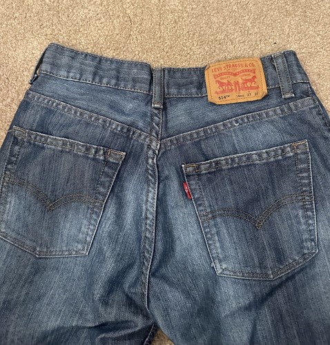 Levi’s 514 Jeans Boys 14 Reg Youth 27x27 Blue Straight Leg Denim Cotton blue - Picture 11 of 13