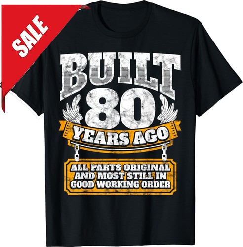 Funny 80th Birthday Shirt B-Day Gift Saying Age 80 Year Joke - 第 1/7 張圖片