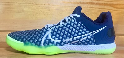 Mens Nike Reactgato 2 IC Indoor Court Soccer Shoes Mens 6.5 (W/8) NAVY/VOLT