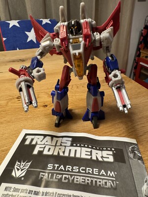 Transformers Fall of Cybertron STARSCREAM Deluxe Generations FOC