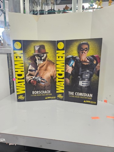 DC Direct Watchmen The Comedian & Rorschach Deluxe Figuren