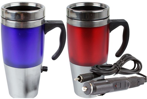 12V AUTO USB HEATED TRAVEL MUG FLASK STAINLESS STEEL WITH CAR & USB CHARGER NEW 12V AUTO USB HEATED TRAVEL MUG FLASK STAINLESS STEEL WITH CAR & USB CHARGER NEW