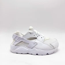 *NEW* PRE-SCHOOL Kids NIKE Air Huarache Run (PS) Triple White  (704949 110)
